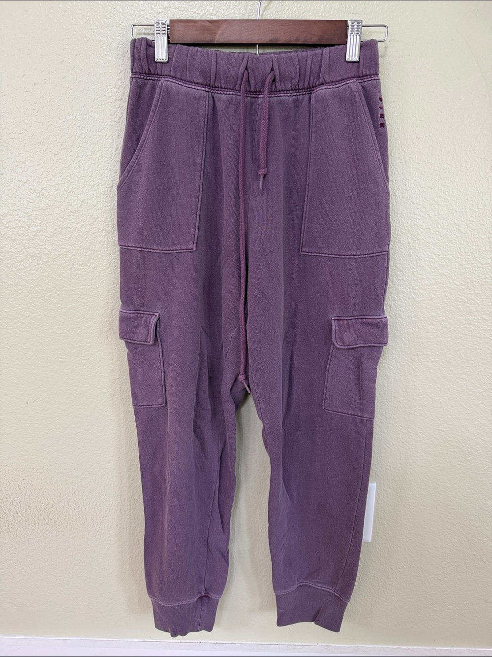 PINK Victoria's Secret Plum Cargo Jogger Sweatpants